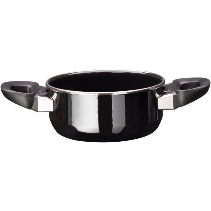 Silit Silargan Modesto Line Braising Pan 16cm with lid, Black