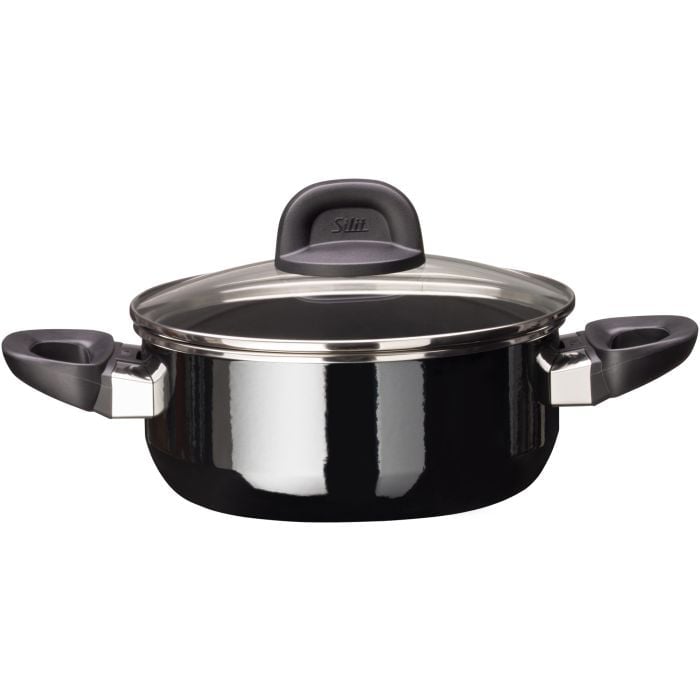 [Herbst-/Winterschlussverkauf] Silit Silargan Modesto Line Braising lid, Black 20 Pan with cm