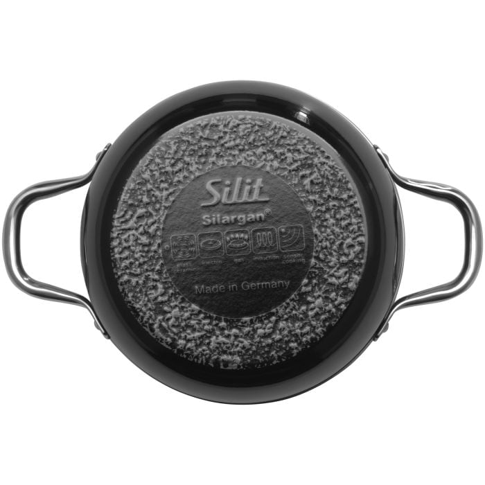 Silit Silargan Elegance Line Braising Pan 16cm with lid, Black