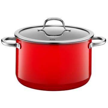 Silit Silargan Passion Soup Pot with lid 24cm Red