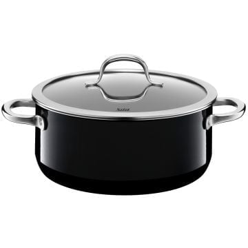 Silit Silargan Passion Braising Pan with lid 24cm Black