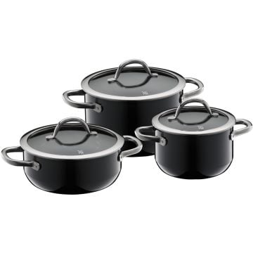 WMF Fusiontec Inspire Cookware Set 3pcs. Black