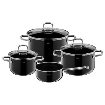 Silit Silargan Elegance Line Cookware Set 4-piece, Black