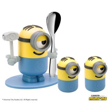 Egg cup set Minions with spoon, 2-piece