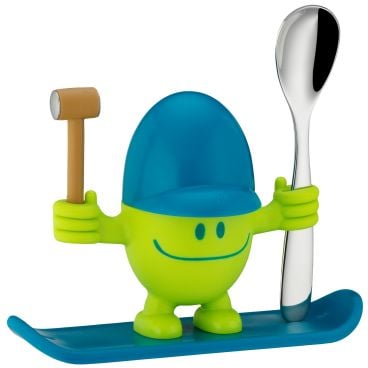 Egg cup set McEgg with spoon, lemon 2-piece
