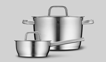 WMF Serving Set 3 Pieces Nuova Cromargan Stainless Steel 18/10 Brushed