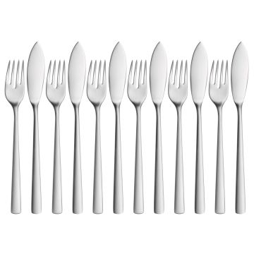 Fish Cutlery Set Corvo, Cromargan protect®, 12-piece