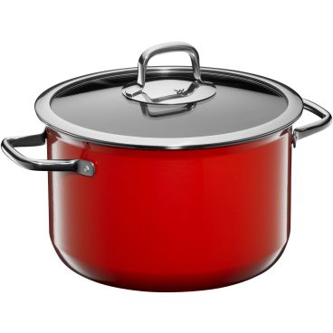 WMF Fusiontec Compact Soup Pot 24cm Red