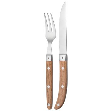 Ranch steak knife and fork set, 2-piece