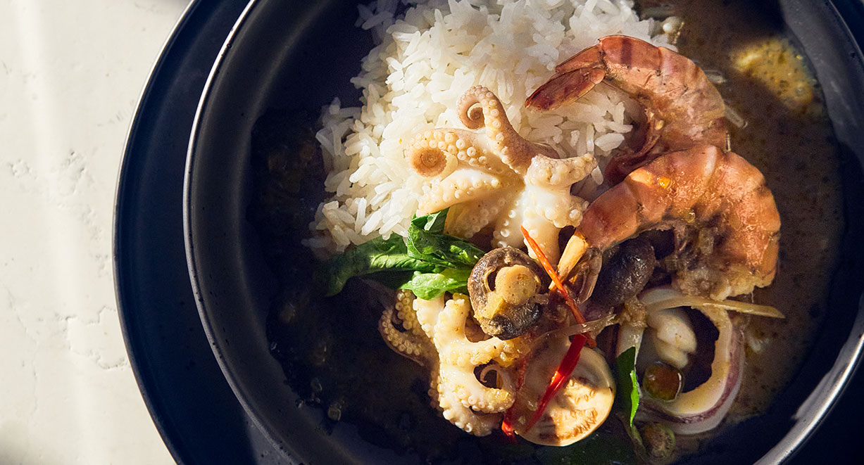 Curry-Kokosmilch-Hot-Pot